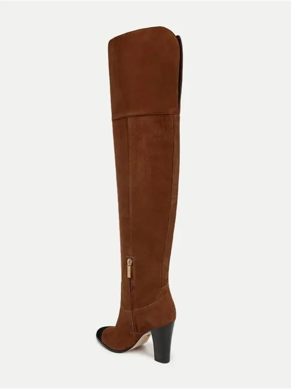 Veronica Beard Conrad Two Tone Black And Brown Conrad Over The Knee Boots Size 7
